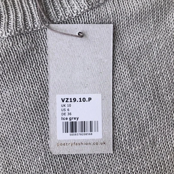 Poetry short sleeve linen knit sweater top size 6 - Picture 4 of 13